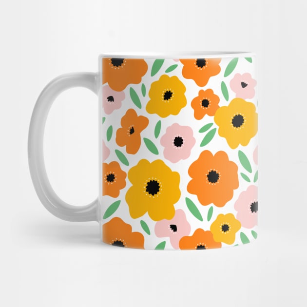 It feels like summer, beautiful bright flowers pattern by Stolenpencil